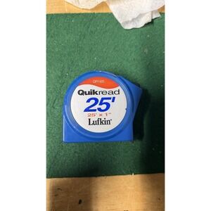 Lufkin Quikread 25' Tape‎ Measure QR1425 25 ft x 1 in Blue